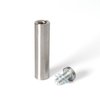 Outwater Round Standoffs, 3 in Bd L, Stainless Steel Brushed, 3/4 in OD 3P1.56.00192